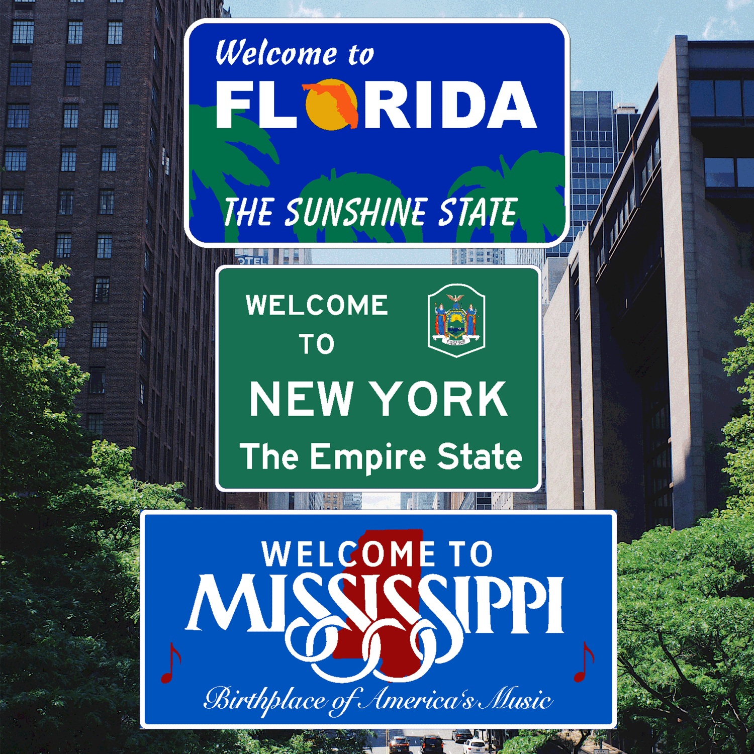 State Border Signs