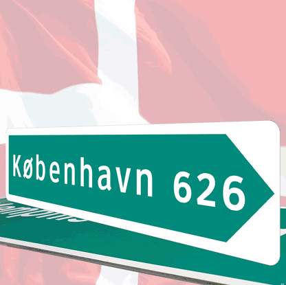 Richtungspfeil Dänemark