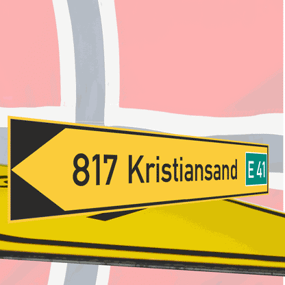 Richtungspfeil Norwegen