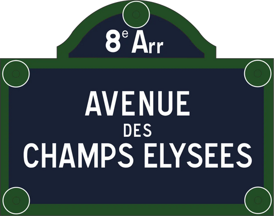 Straßenschild Frankreich