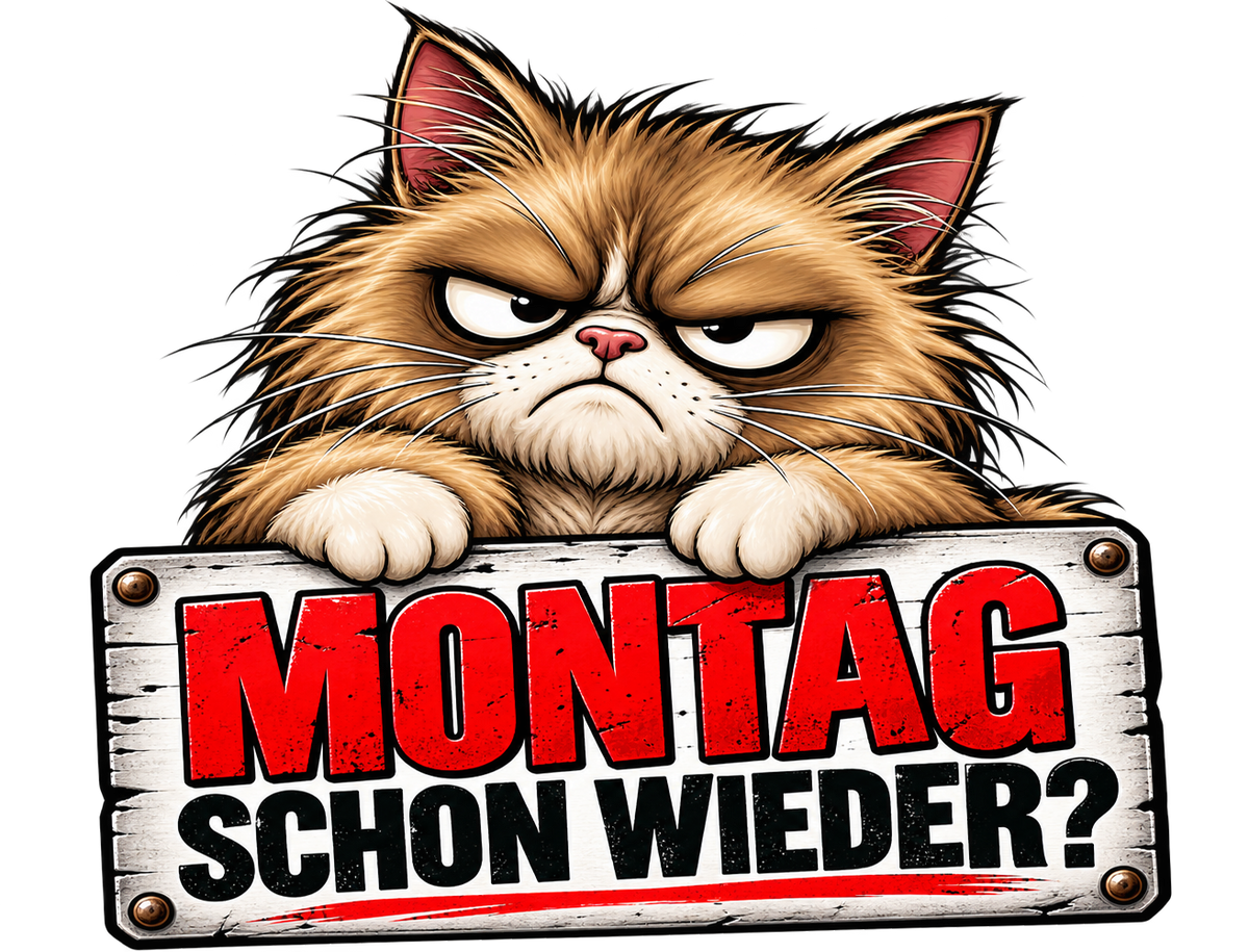 Funshirt "MONTAG SCHON WIEDER?"