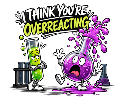 Funshirt "I THINK YOU´RE OVERREACTING"