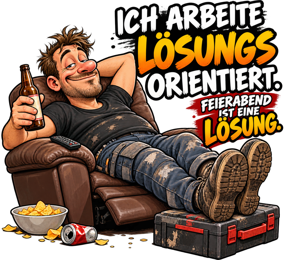 Funshirt "FEIERABEND IST EINE LÖSUNG"