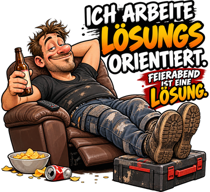 Funshirt "FEIERABEND IST EINE LÖSUNG"
