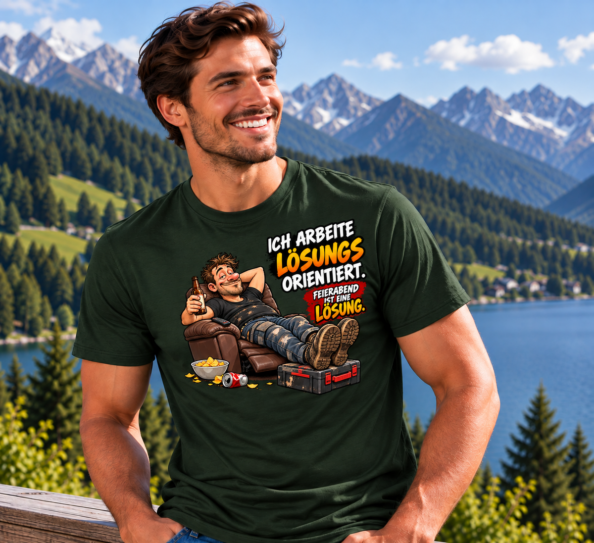Funshirt "FEIERABEND IST EINE LÖSUNG"