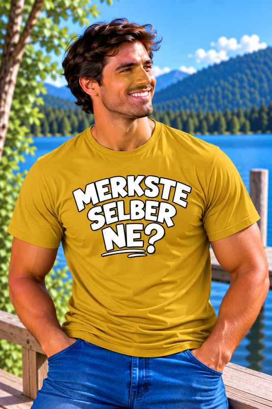 Funshirt "MERKSTE SELBER NE?"