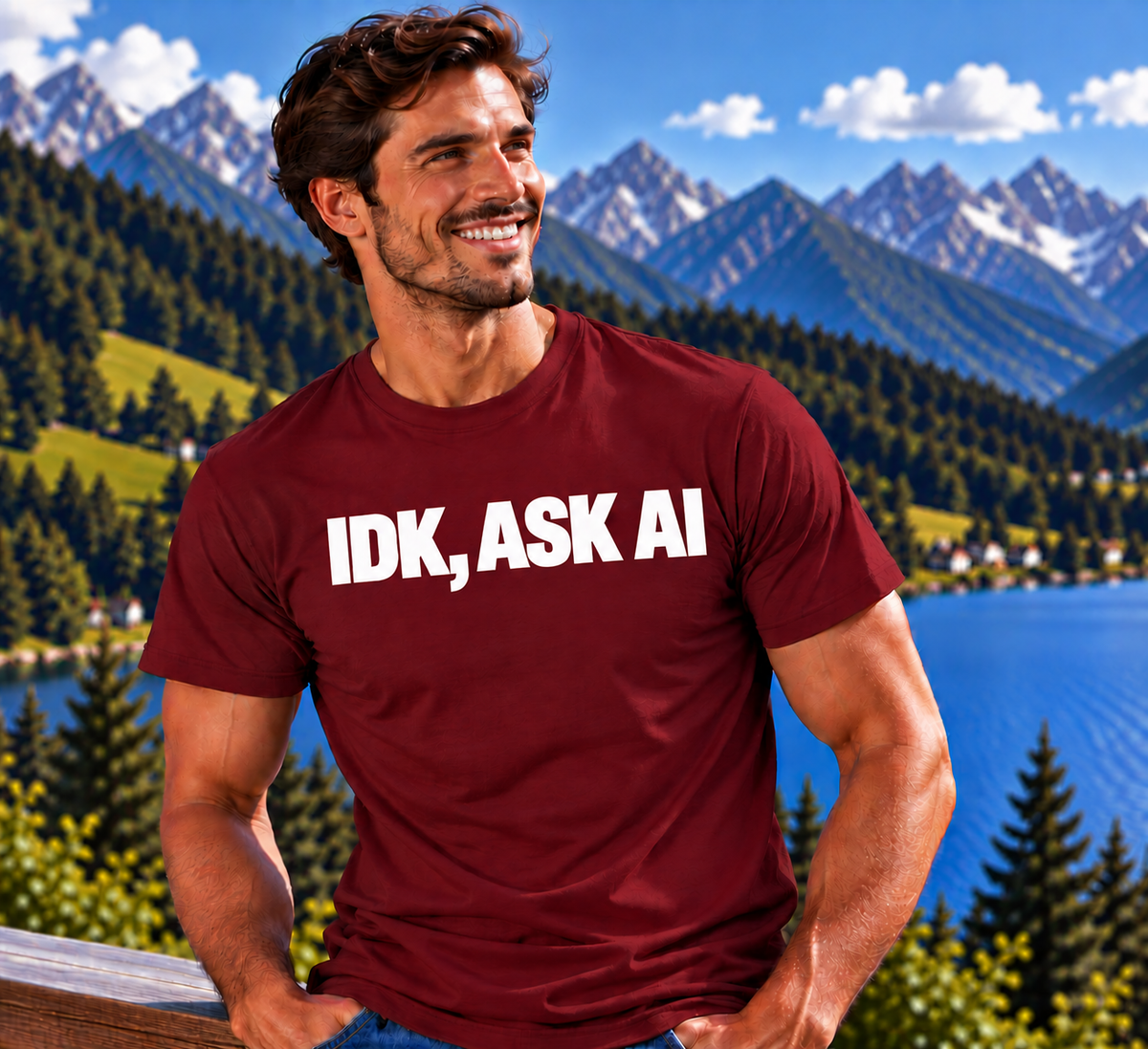 Funshirt "IDK, ASK AI"