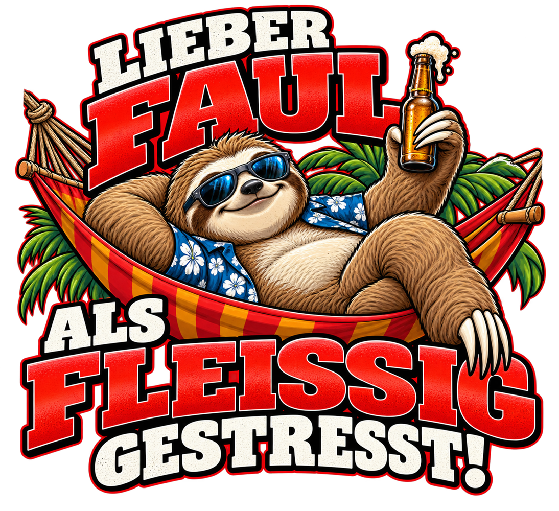 Funshirt "LIEBER FAUL"