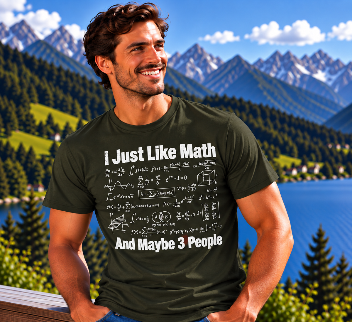 Funshirt "I JUST LIKE MATH"